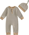 Kuriozud Newborn Infant Unisex Baby Boy Girl Clothes Button Romper Jumpsuit Basic One Piece Outfits