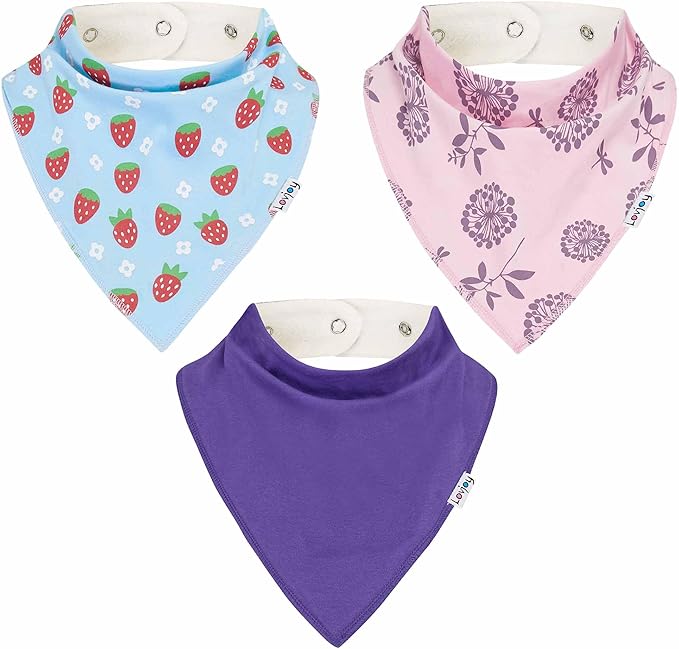 Lovjoy Large Bandana bibs - Special Needs Bibs - For Older Children, Youth and Adults - Practical, absorbent and Stylish