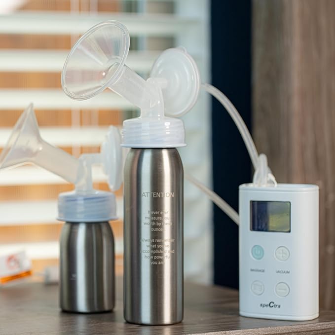CERES CHILL OG Breastmilk Chiller Bundle with Straw Lid & Infuser – 12–34oz Portable Breast Milk Cooler & 2 Storage Bottles with Universal Pump Adapters – Future’s So Bright White