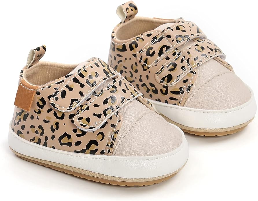 Clowora Baby Boys Girls Shoes Non-Slip Rubber Sole Sneakers Infant First Walking Toddler Crib Shoes Newborn Loafers Flats.
