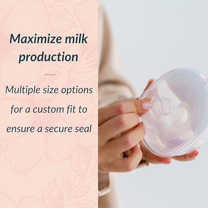 Ameda Breast Pump Flange Insert | 17mm Flange Insert | Ameda Pump Parts | Universal Flange Insert | Compatible with GLO, MYA Joy, MYA Joy Plus and Pearl Breast Pumps | 2 Count