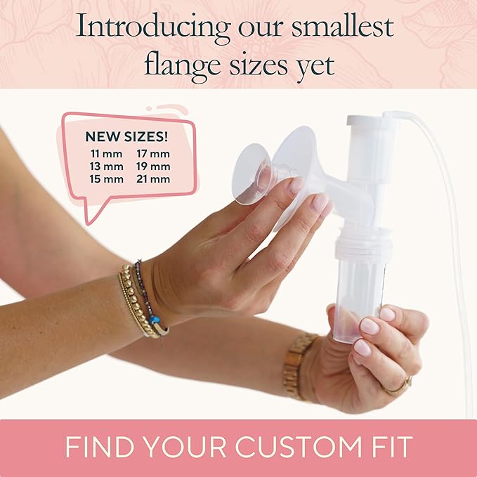 Ameda Breast Pump Flange Insert | 13mm Flange Insert | Ameda Pump Parts | Universal Flange Insert | Compatible with GLO, MYA Joy, MYA Joy Plus and Pearl Breast Pumps | 2 Count