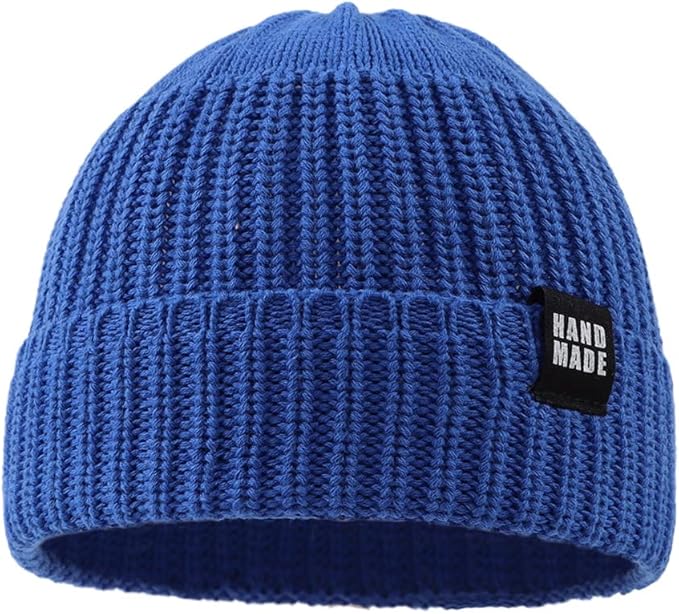 JANGANNSA Simple Knitted Baby Beanie Hip-Hop Boys Winter Hat Toddler Kids Bonnet for Girls 0-5Y