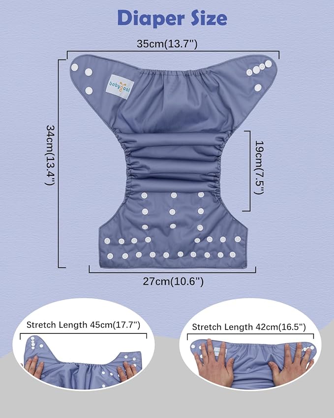 Babygoal Cloth Diaper Covers 6 Pack