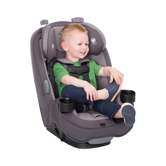 Safety 1st Grow and Go All-in-One Slim Convertible Car Seat, Rear Facing, 5-40 lbs, Forward Facing (30–65 lbs), High Back Booster Seat 40-100 pounds, Shadow