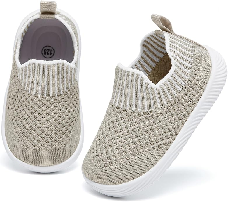 MORENDL Baby Toddler Walking Socks Non-Slip Breathable Unisex Casual Sneakers