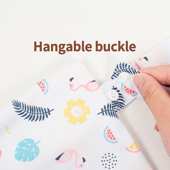 HappyFlute 9 Sets Newborn Baby Cloth Pocket Diapers Adjustable Reusable for Baby Boys and Girls(6-33 pounds,0-3 Years),One Wet Bag+4Diapers and 4Inserts (AD08)