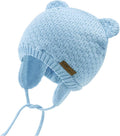 XIAOHAWANG Baby Hat Cute Bear Toddler Earflap Beanie Warm for Fall Winter