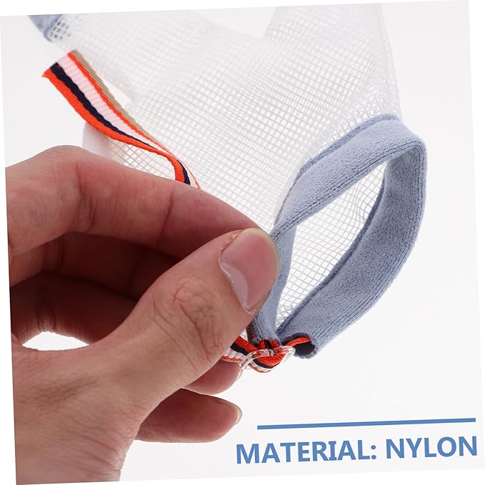 Holibanna 1Pair Breathable Nylon Teething Mitten for Half Finger Design Comfortable Portable to Prevent Hand Biting for Summer Use S