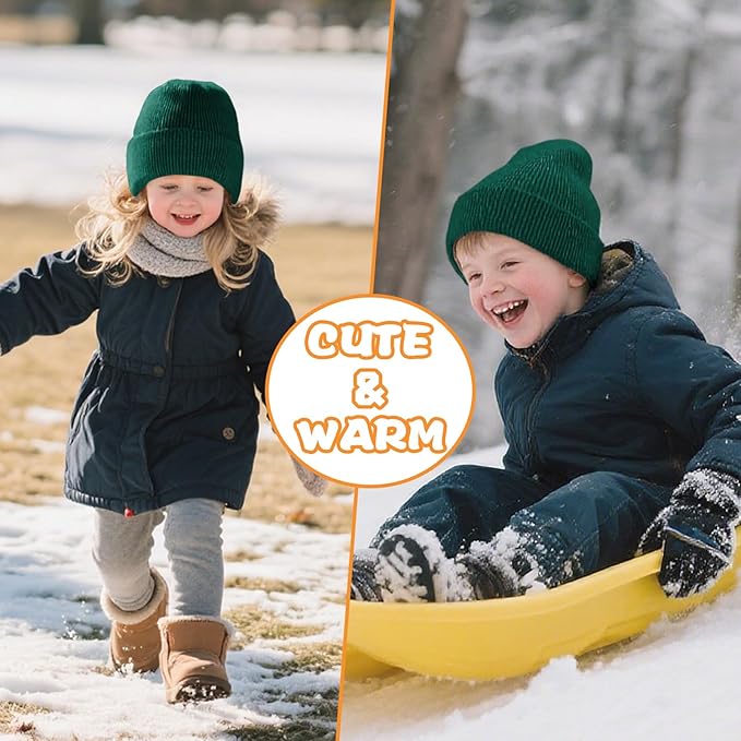 ZOORON Toddler Beanie Baby Beanies for Boys Girls Kids Winter Hats Children Knit Warm Caps 0-12years