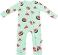 KYTE BABY Unisex Rayon Made From Bamboo Zippered Rompers 0-24 Months