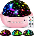 COOLNIGHT Unicorn Night Light Star Projector for Kids, 3 Films+93 Colors Kids Projector Night Light,360° Rotating All Night, Remote+Dimmable+Timer,3 Year Old Girl Gifts,4 Year Old Girl Birthday Gifts