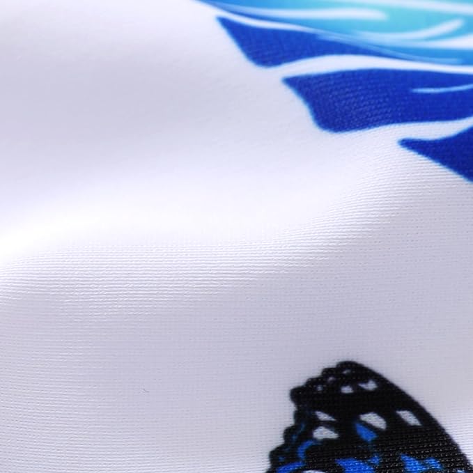 Infant Baby Girl Swimsuit One-Piece Long Sleeve Rash Guard with Hat Set Floral Zipper Bathing Suit Leopard Beach Wear