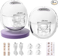 Lucina Breast Pump Hands Free, Wearable Breastfeeding Pump with 4 Modes & 9 Levels, Portable Electric Breast Pump, Strong Suction, Discreet & Smart Display, 19/21/24mm Insert/Flange, 2 Pack