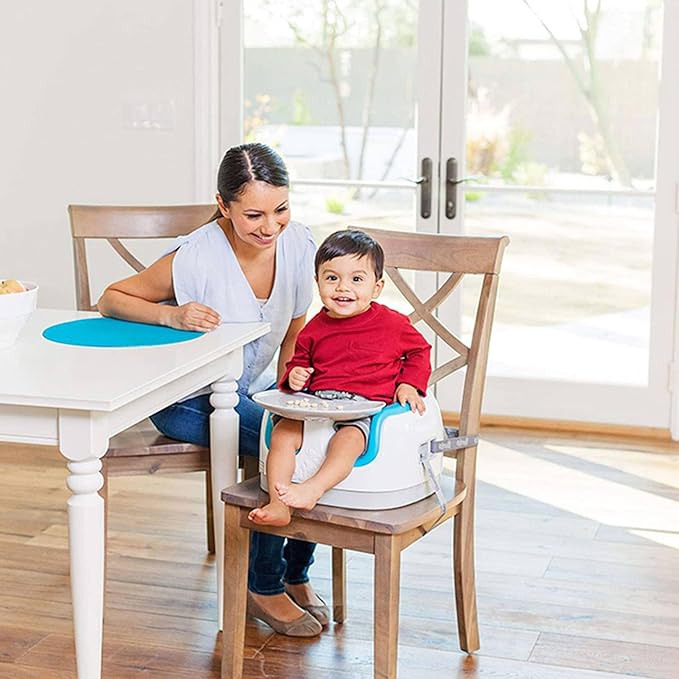 Bumbo 2 Pack 3-in-1 Multi-Seat for 6 to 36 Months, Travel Baby Feeding and Play Floor Seat, All-in-One Portable Booster with Tray & Toddler High Chair, Cradle Pink