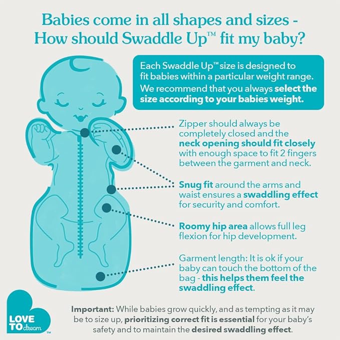 Love to Dream Swaddle UP, Baby Sleep Sack, Self-Soothing Swaddles for Newborns, Get Longer Sleep, Snug Fit Helps Calm Startle Reflex, New Born Essentials for Baby, 1.0 TOG, 5-8.5 lbs, Rainbow Dream