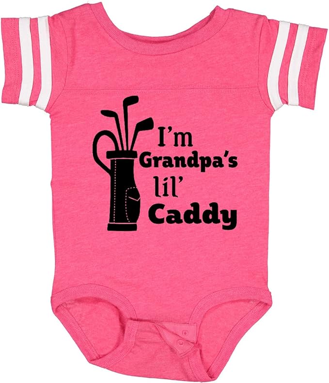 inktastic I'm Grandpa's Lil' Caddy- Golf for Kids Baby Bodysuit