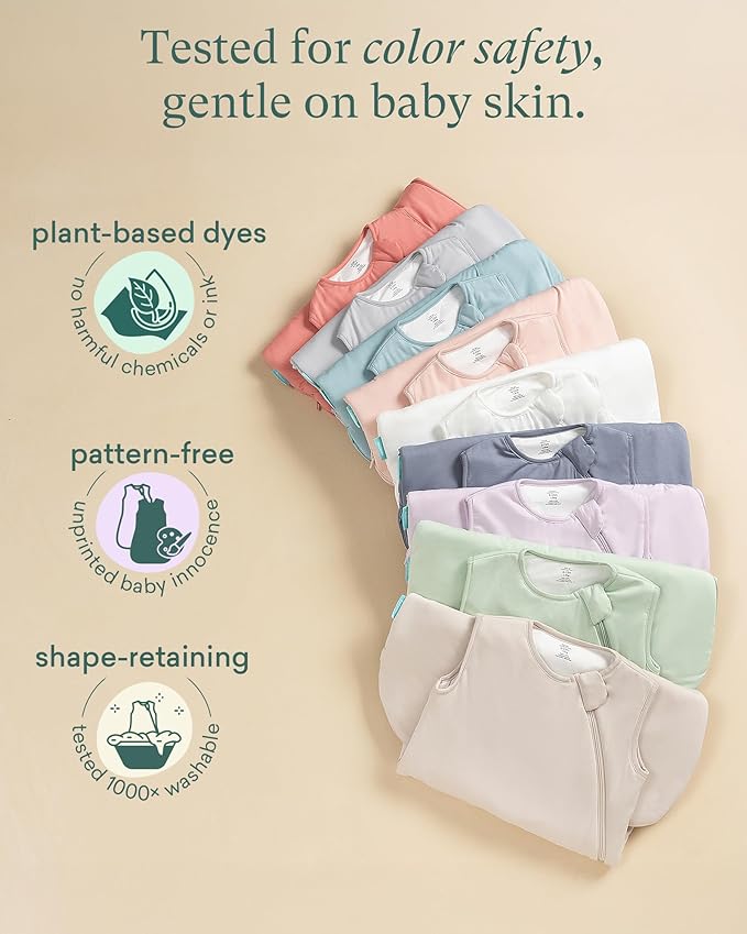 PurComfy Supersoft Sleep Sack 0.5 TOG, Premium Bamboo Viscose Sleeping Bag Thin Baby Wearable Blanket 2-Way Zipper Sleep Sack