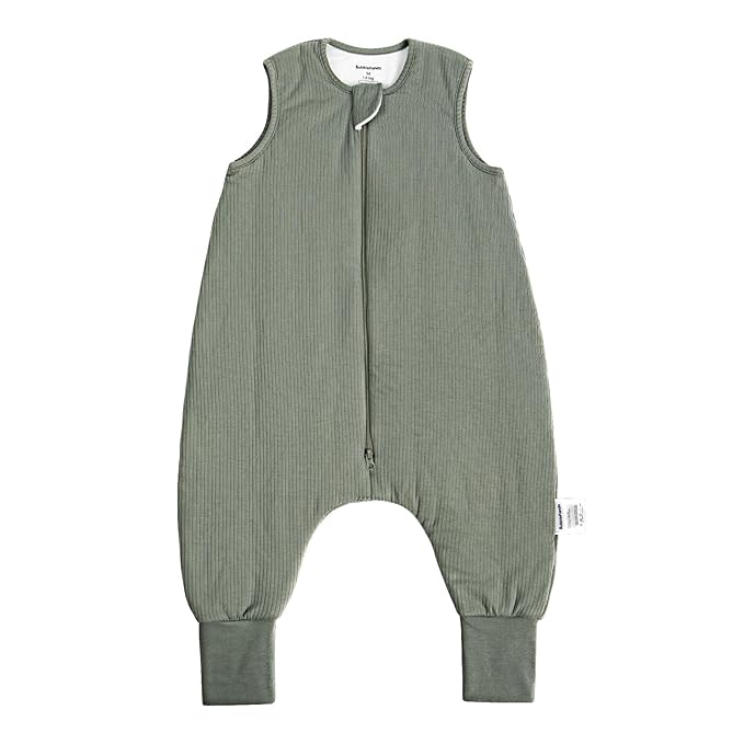 Rayon Made from Bamboo Toddler Sleep Sack with Feet 1.0 Tog Breathable Sleep Sack 6-12 Months Ultra Soft Baby Wearable Blanket with Legs Unisex Sleeping Bag with 2-Way Zipper