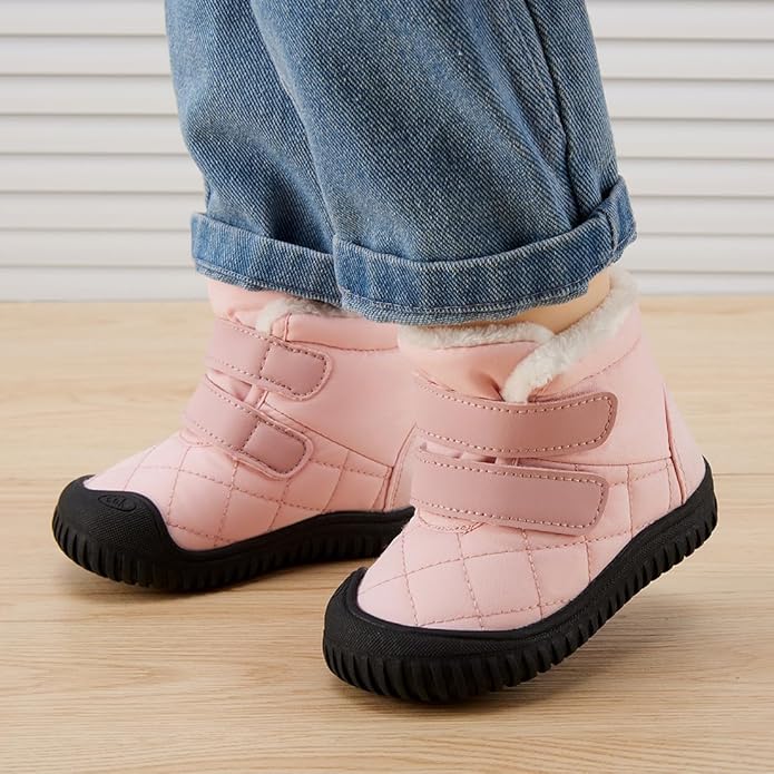 BMCiTYBM Toddler Baby Snow Boots Winter Shoes Boys Girls Cold Weather Baby Faux Fur Shoes