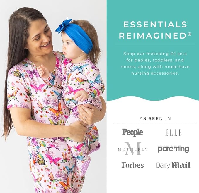 Posh Peanut Convertible Baby Sleepers - Girls Footless Baby Pajamas with 2 Way Zipper for Easy Diaper Changes