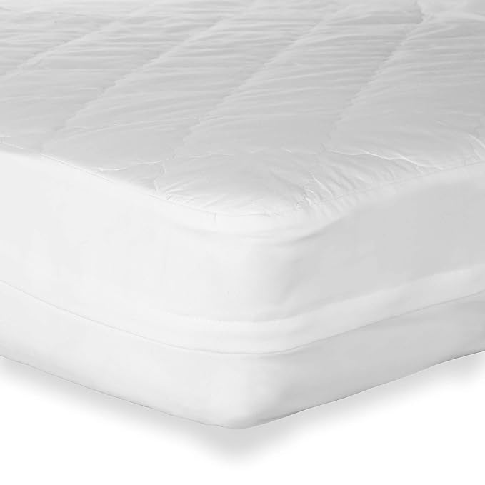 Zipper Crib Mattress Protector - Fully Encased & Waterproof Cover