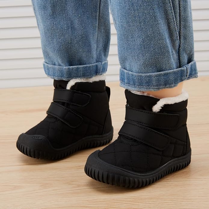 BMCiTYBM Toddler Baby Snow Boots Winter Shoes Boys Girls Cold Weather Baby Faux Fur Shoes
