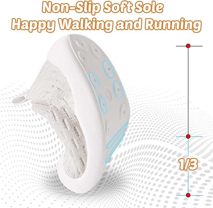 Baby Walking Shoes Toddler Girl Boy Soft Sole Breathable Cotton Canvas Shoes Infant Lightweight Non-Slip Safer Slip-on First Walkers Shoes Casual Tennis Wide Sneakers Rubber Soles Running Outdoor