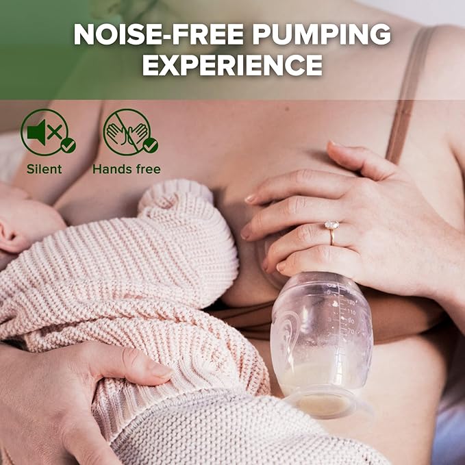 haakaa Silicone Breast Pump & Silicone Cap (Blush) 5oz/150ml, Gen.2