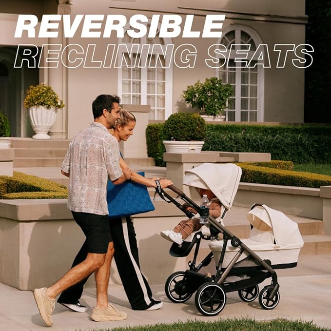 Cybex Gazelle S Stroller Modular Double for Infant and Toddler Includes Detachable Shopping Basket Over 20+ Configurations Folds Flat Easy Storage, Sky Blue, 1.0 Count, 5.0 liters, 28.4 pounds