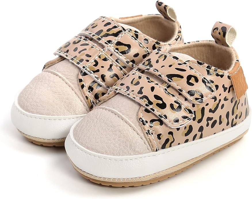 Clowora Baby Boys Girls Shoes Non-Slip Rubber Sole Sneakers Infant First Walking Toddler Crib Shoes Newborn Loafers Flats.