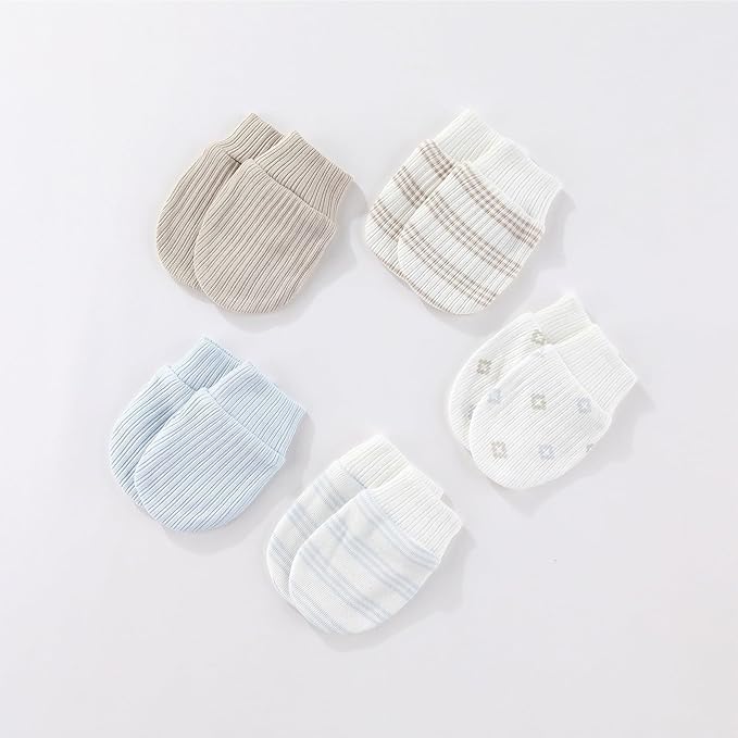 15 Pack Infant Hats Gloves Socks Unisex Baby Boy Girl Accessories Set Cotton New Born Caps Mittens
