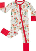 pureborn Baby Infant Boys Girls Sleeper Snug Fit Viscose from Bamboo Pajamas 0-24 Months