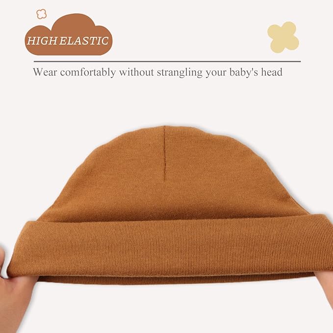 Bamery Cotton Baby Girl Hat Preemie Boys Beanie Newborn Hospital Hats Winter Infant Hats for Girls
