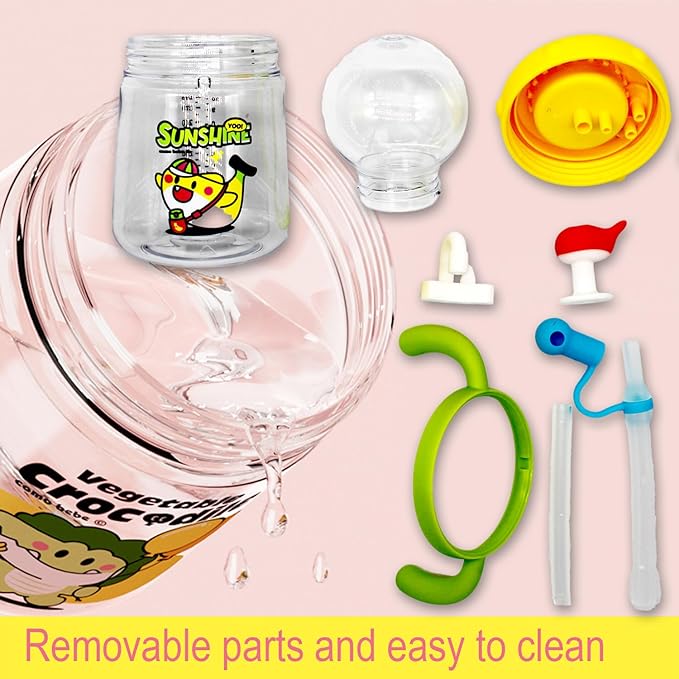 Whale Fountain Tumbler, Spill Proof Straw Cups for Toddlers Interactive Baby Straw Cup & Weighted Sippy Cups, Fun Drinking Cup with Whale Squirt 10oz/300ml