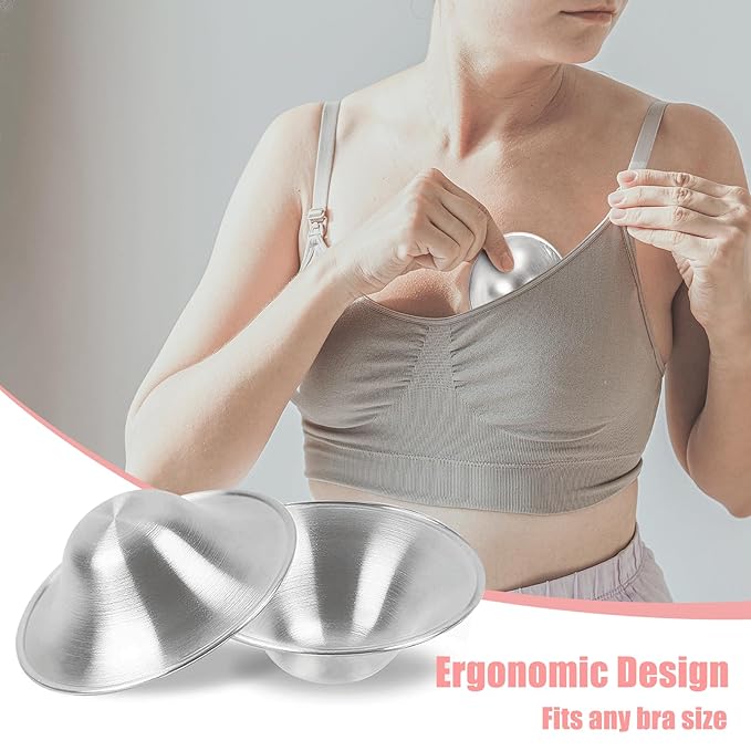 Silver Cups Breastfeeding - Nipple Shield for Nursing Newborn, Nipple Covers for Breastfeeding Essentials, Large Size