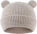 Bear Baby Beanie Knitted Baby Winter Hat Infant Toddler Boys Girls Beanie with Cotton Lining
