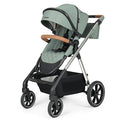 Beberoad Love RX 3-in-1 Baby Stroller, Toddler Stroller, Foldable Infant Stroller, Reversible Toddler Seat with Organizer, Rain Cover, Sunshade & Mosquito 2 in 1 Cover and Large Storage Basket (Green)