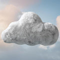 YRXRUS Cloud Pillows, Gray Cloud Shaped Pillow, Decorative Throw Pillow Gifts, Cute Plush Room Decor, Fluffy Faux Rabbit Fur 13"x21" Pillows for Living Bedroom Kids Room