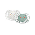 Suavinex Bonhomia SX PRO Physiological Pacifier, Supports Breastfeeding Babies, Pacifiers 18+ Months, 2 Pack Baby Pacifier, Baby Accessories, (Mint/Beige)