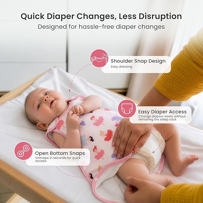 i-baby Baby Sleep Sack, Toddler Sleeping Bag with Outlast Smart Temperature Regulation, Soft Baby Wearable Blanket