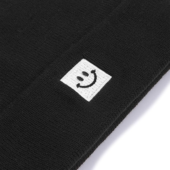 Baby Beanie Knit Ski Hat with Cute Face for Girls Boys 0-7 Years