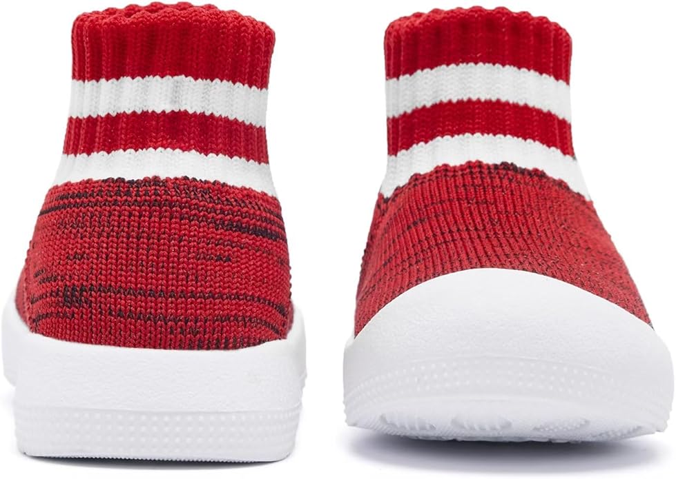 Eashi Baby Boy Girl Non-Skid Indoor Infant Walking Shoes Breathable Warm Elastic Sock Shoes with Memory Sole Protect Toes Outdoor Sneakers