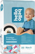 Hello Bello Premium Swim Diapers, Size S (16-28 lbs), Cute Extra-Bright Lobster Designs, 20 Count Jumbo Pack