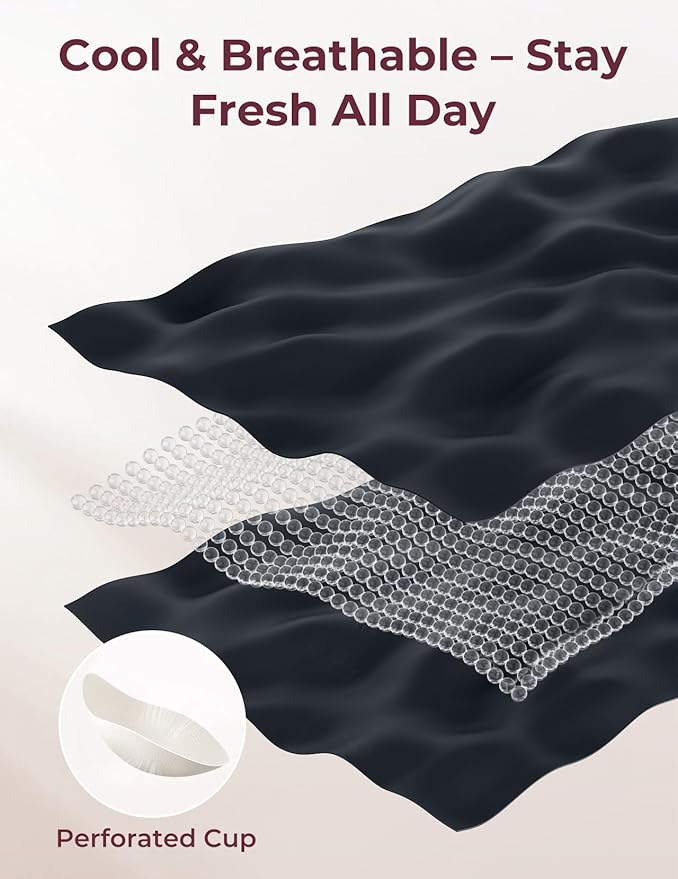 Momcozy 4-in-1 Pumping Bra Hands Free for All-Day Wear, Breast Pump Bra with Cooling Fabric Jelly Strip Support Nursing Bra