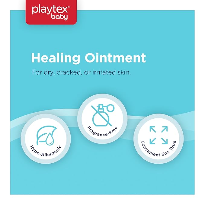 Playtex Baby Vapor Cream, 3 oz., 3-Pack, Gentle Baby Soothing Cream, Dermatologist Tested, Hypoallergenic, Free of Dye, Parabens and Phthalates