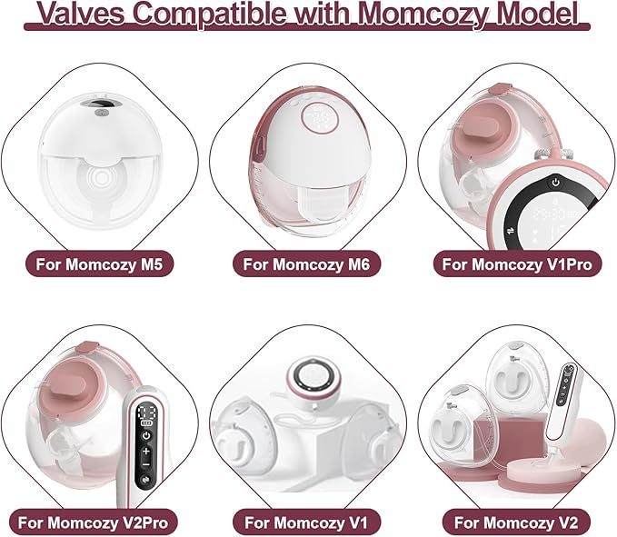 2pcs Double-Sealed Collector+Flange 24mm Set Compatible with Momcozy M5 Breast Pump, Replacement Pump Parts Accessories Compatible for M5 Momcozy
