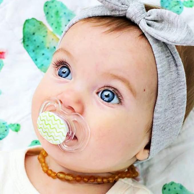 Smilo Baby Pacifier with Orthodontic Design for Healthy Dental Development - Stage 2 for Babies 3-9 Months - Pack of 3X 100% Silicone Pacifiers BPA Free - Plum Purple