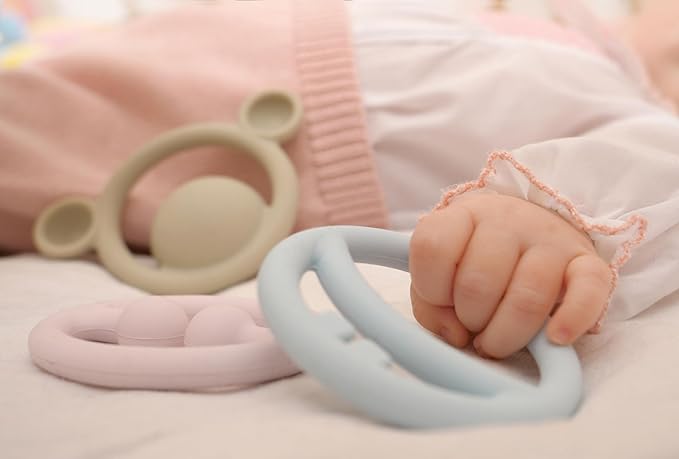 Nogi Innovative Gripping and Biting Toy, Educational Toy, Baby Toy from 0+ Months, Beige