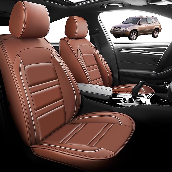 Seat Cover for Lexus Car rx300 1999-2003 | Car Seat Covers Front Seats, Waterproof Seat Protectors, Automotive Front Seat Covers (Front Seat, Coffee)